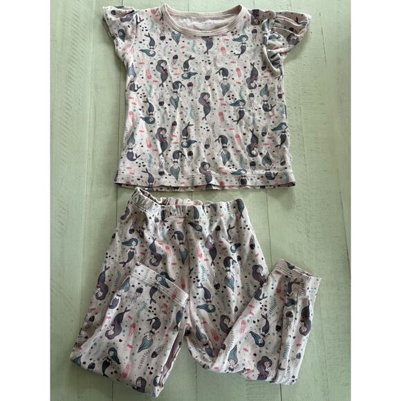 Marcela 100% Pima Cotton Mermaid Pajamas 3T - Picture 2 of 4